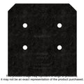 Simpson Strong-Tie APVB1010DSP Outdoor Accents Avant Collection ZMAX, Black Post Base Side Plate for 10x, 2-Pack