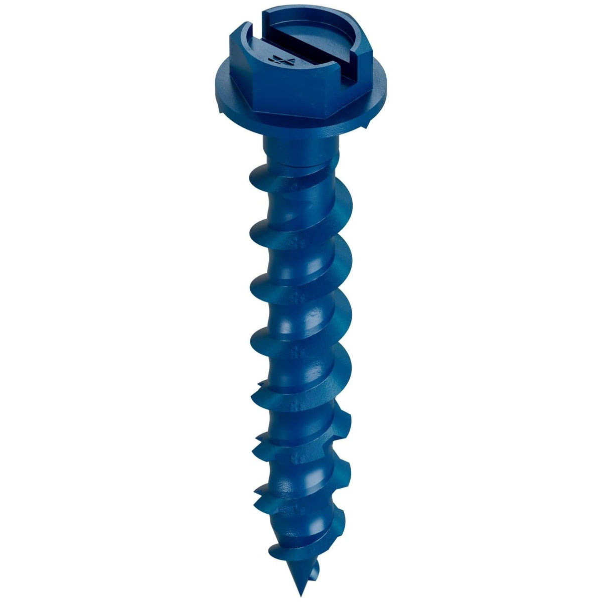 Simpson Strong-Tie TNT18114HC25 Titen Turbo, 3/16-in. x 1-1/4-in. Hex-Head Concrete and Masonry Screw, Blue, 25-Pack