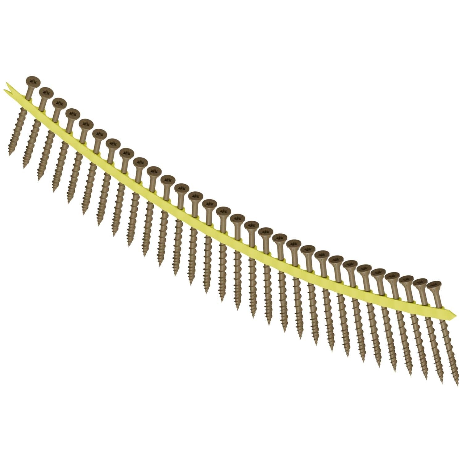 Simpson Strong-Tie WSVF212S Strong-Drive WSVF SUBFLOOR Screw (Collated), #9 x 2-1/2-in. T25, Gray, 1500-Pack