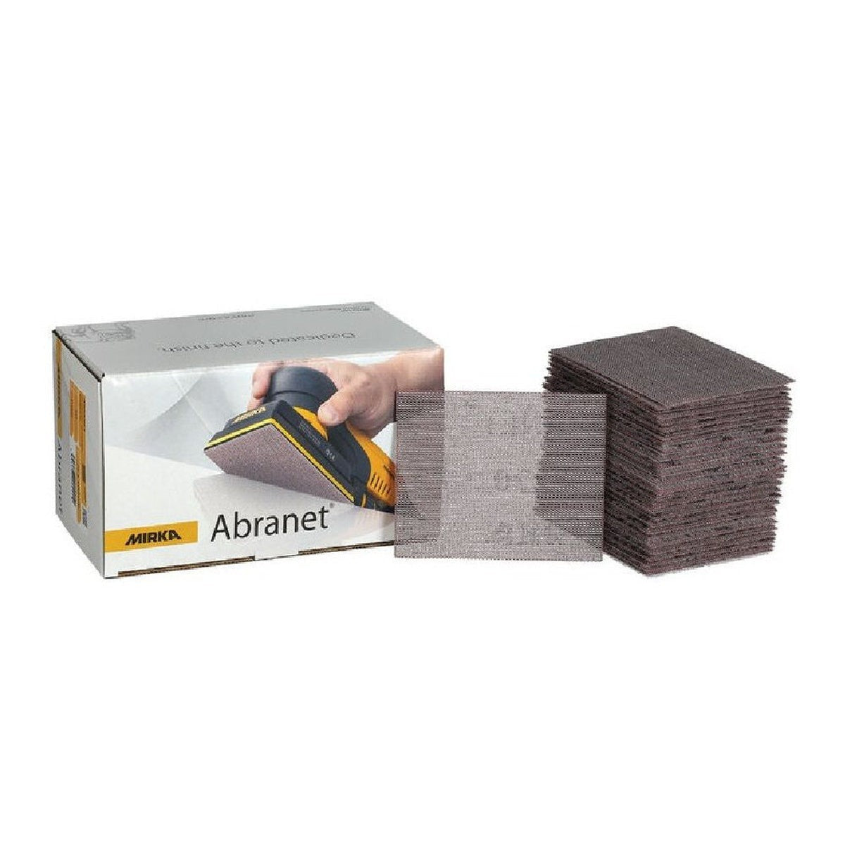 Mirka Abranet 3 in. x 4 in. 240 Grit Mesh Sanding Sheets, 50-Pack for Dust-Free Sanding (9A-129-240)
