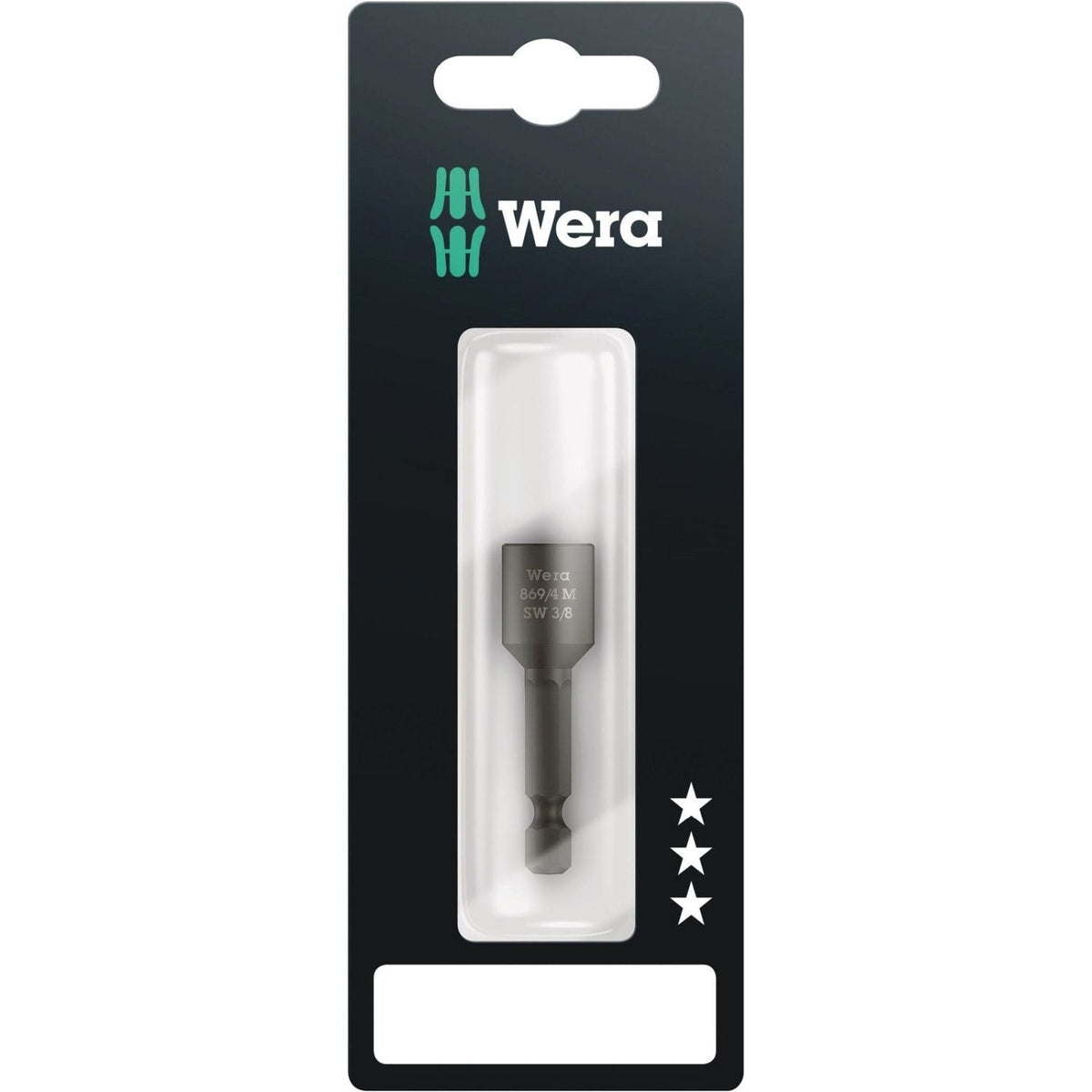 Wera 869/4 M SB Nutsetters, Magnetic, 3/8-in.x50-mm.