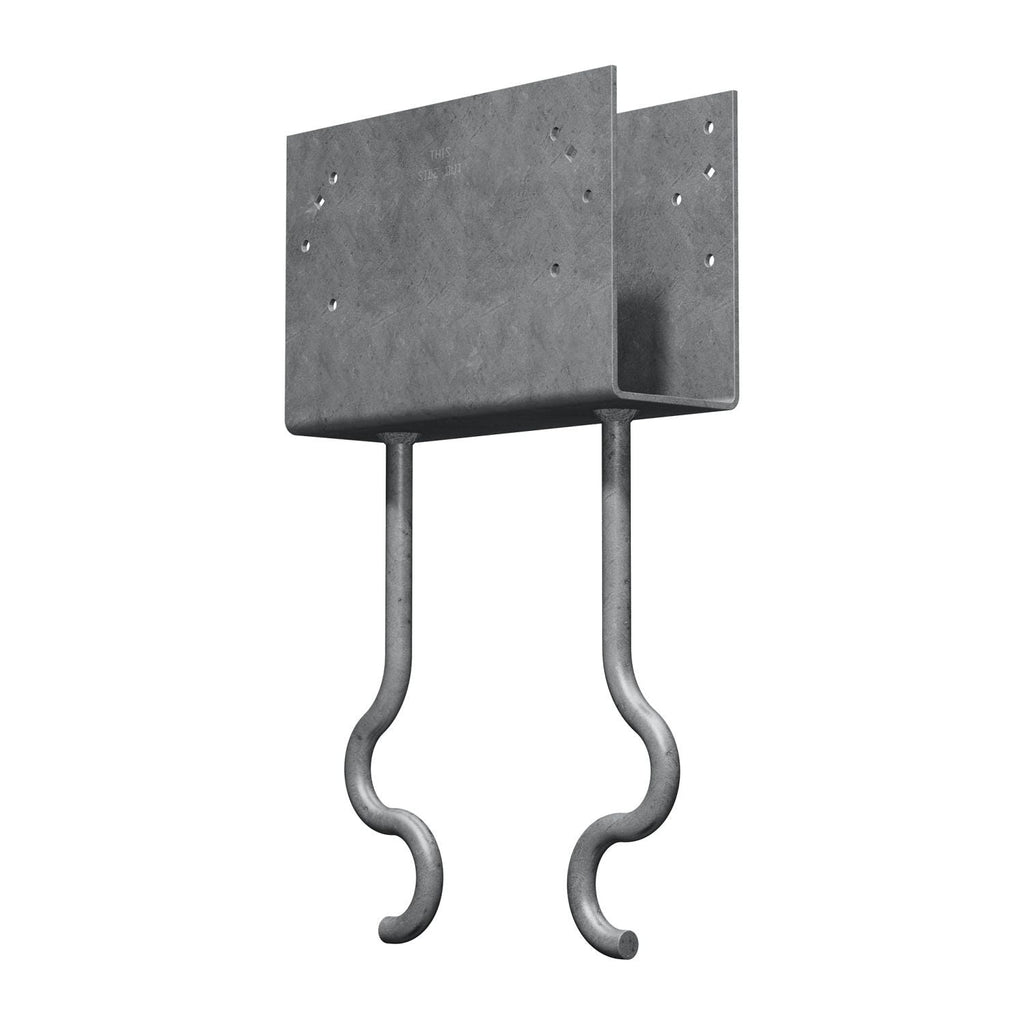 Simpson Strong-Tie CCQM3.62-SDSHDG CCQM Hot-Dip Galvanized Column Cap for 3-5/8-in. Beam, with Strong-Drive SDS Screws