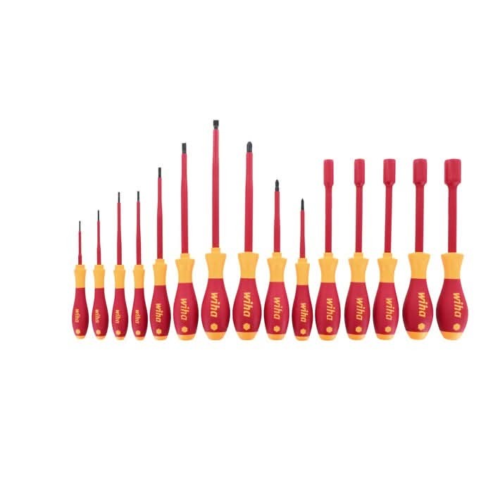 Wiha 32190 15-Piece Insulated SoftFinish Screwdriver and Nut Driver Set