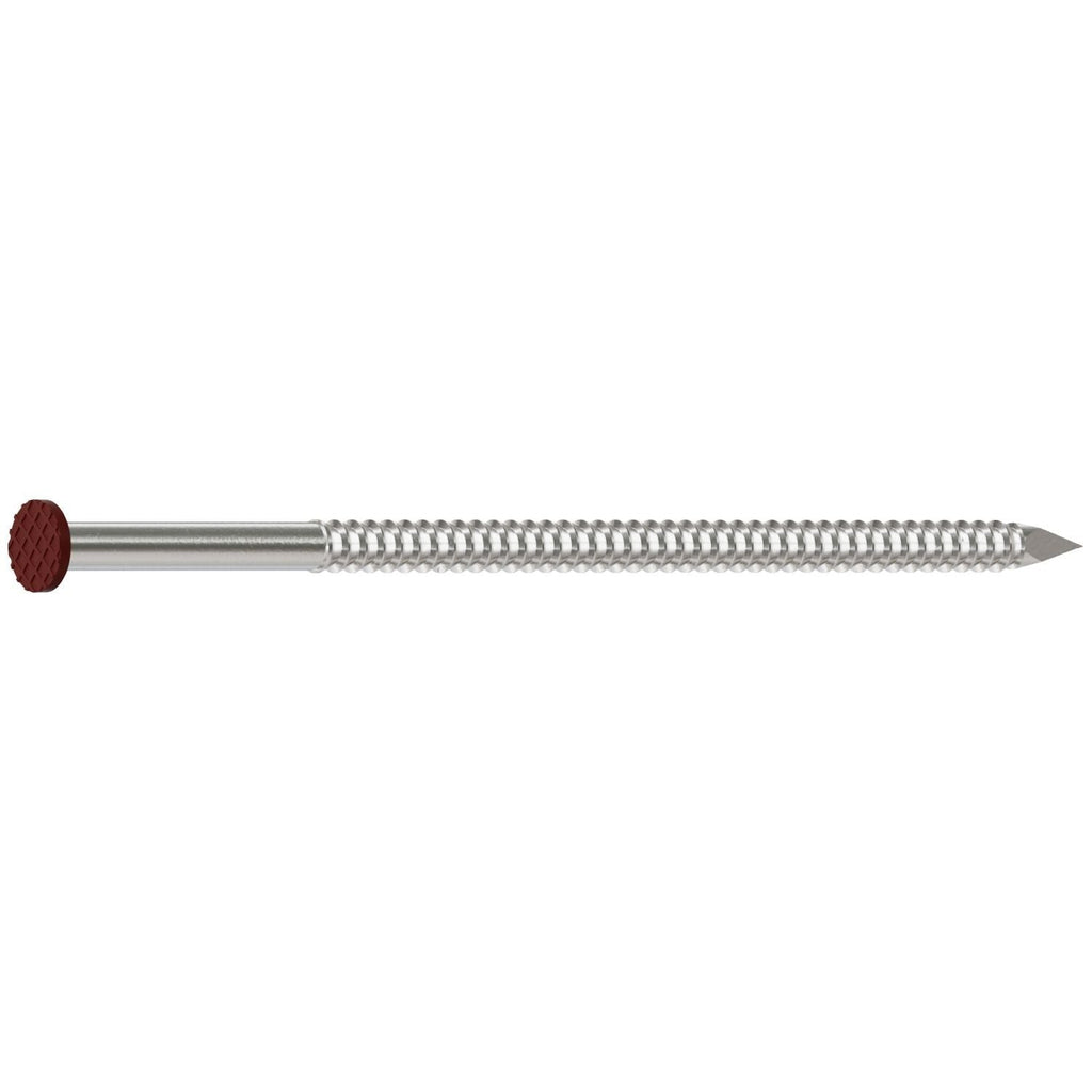 Simpson Strong-Tie S10SNDR1 Painted Siding Nail, 3-in. x .113-in. Type 304 Stainless Steel, Redwood, 1-lb.