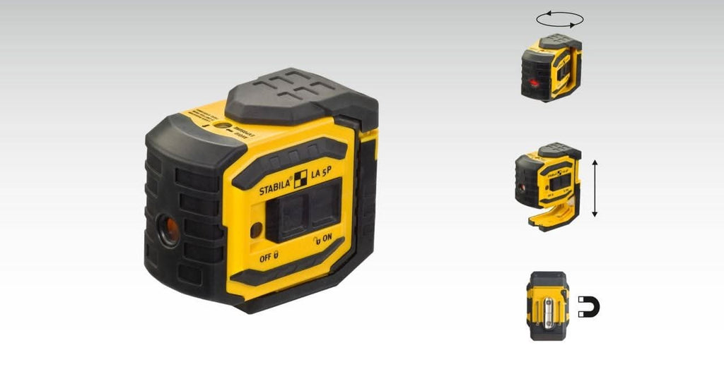 Stabila 03165 LA-5P Green 5 Point Laser Level Set