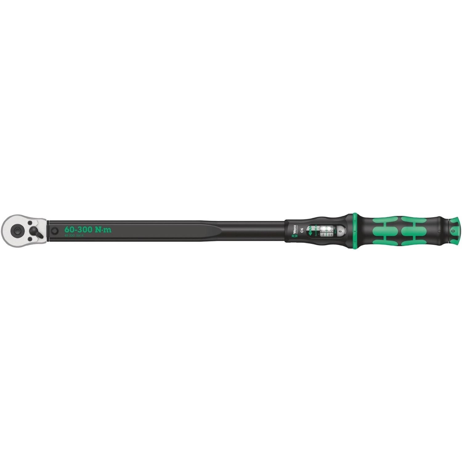 Wera Click-Torque C 4 Torque Wrench With Reversible Ratchet, 60-300 Nm, 1/2-in.x60-300 Nm