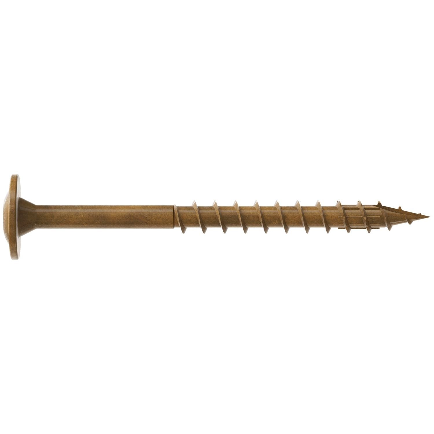 Simpson Strong-Tie CBT08200R300 Wafer-Head Construction Screw, #8 x 2-in. T20, Quik Guard, Tan, 300-Pack