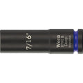 Wera 8790 B Impaktor Deep Socket With 3/8-in. Drive, 7/16-in.x63-mm.