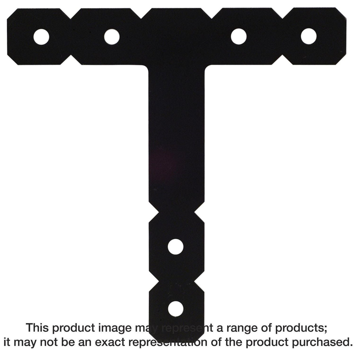 Simpson Strong-Tie OT OT 12-in. x 12-in. Black Powder-Coated Ornamental T Strap