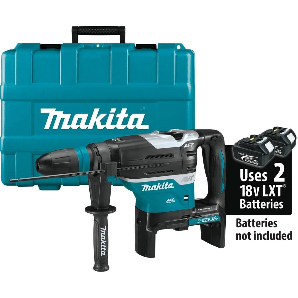 Makita XRH07ZKUN 36V (18V X2) LXT Brushless 1-9/16" SDS-MAX Advanced AVT Rotary Hammer, AFT, AWS, Tool Only