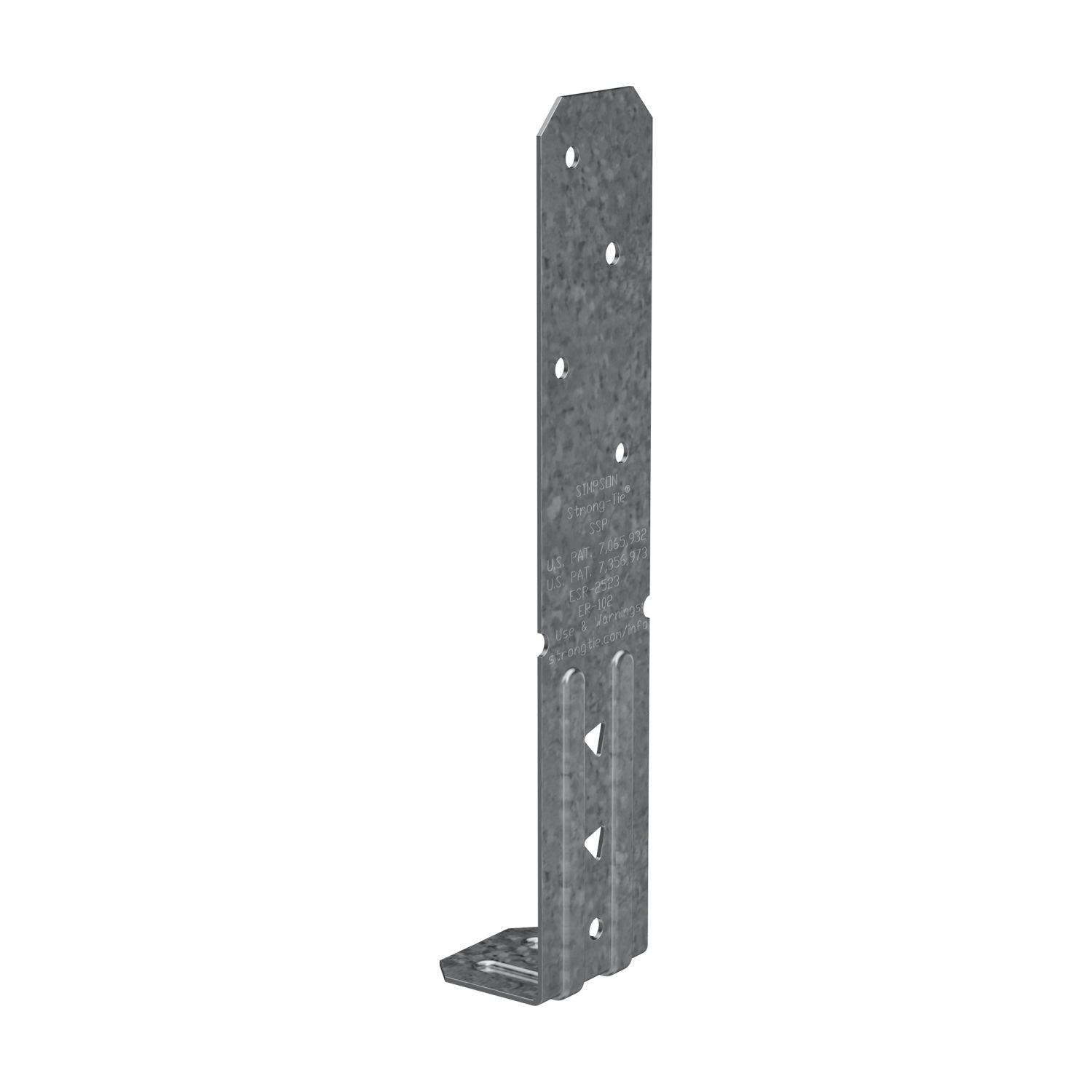 Simpson Strong-Tie SSP SSP 18-Gauge Galvanized Single Stud Plate