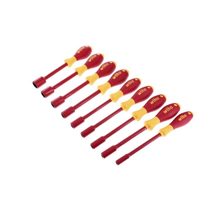Wiha 32288 9-Piece Insulated SoftFinish Nut Driver Set, Inch