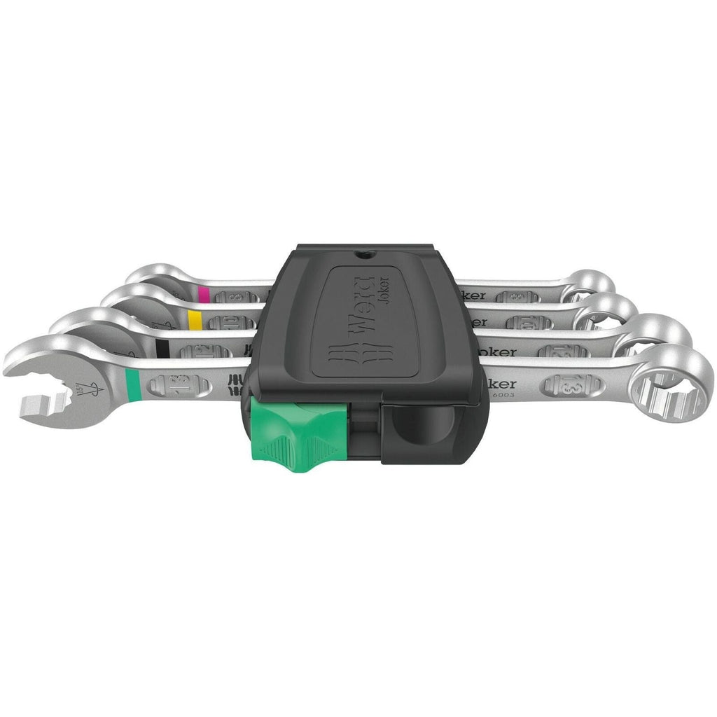 Wera 6003 Joker 4 Set 1 Combination Wrench Set, 4-Pieces