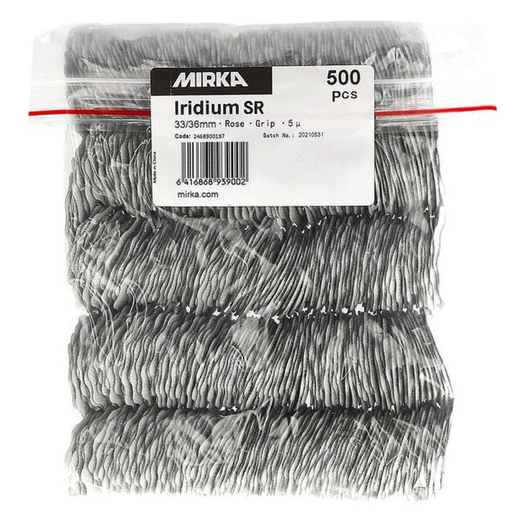 Mirka Iridium SR 33/36mm 5μ Rosette Grip Finishing Abrasive Disc (24-689-5U)