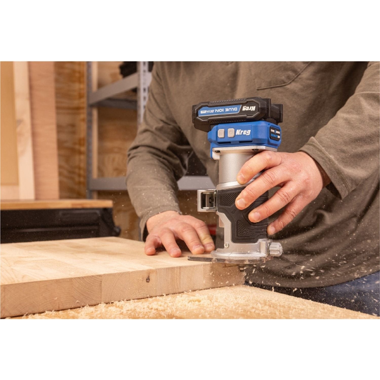 Kreg 20V Ionic Drive Cordless 1/4-in Trim Router + 2.0Ah Battery/Charger