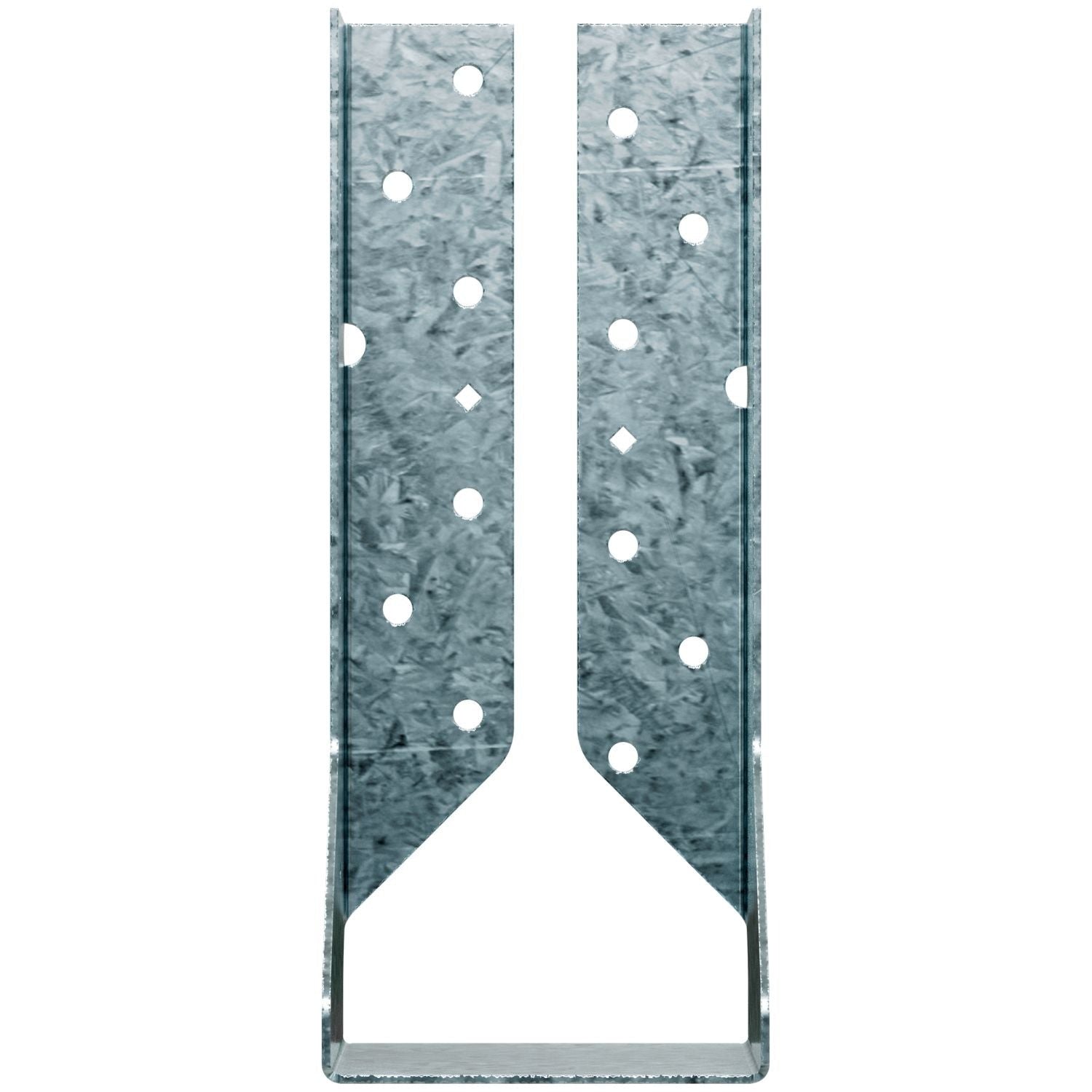 Simpson Strong-Tie HUCQ410Z-SDSG HUCQ ZMAX Galvanized Heavy Face-Mount Concealed-Flange Joist Hanger for 4x10 w/ Screws
