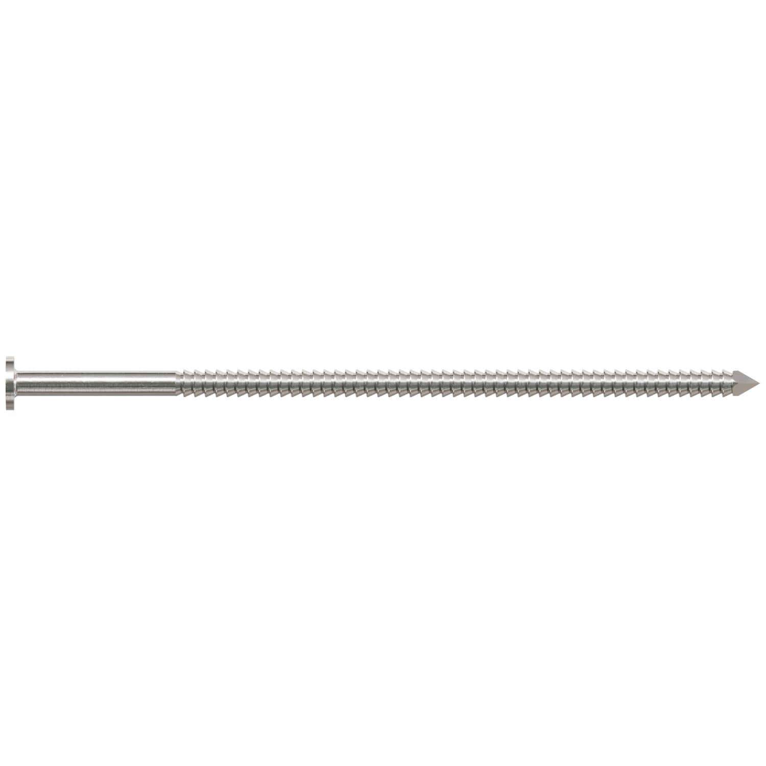 Simpson Strong-Tie T16KR41 Premium Siding Nail, 3-1/2-in. x 1/4-in. Head Dia., Type 316 Stainless Steel, 1-lb.
