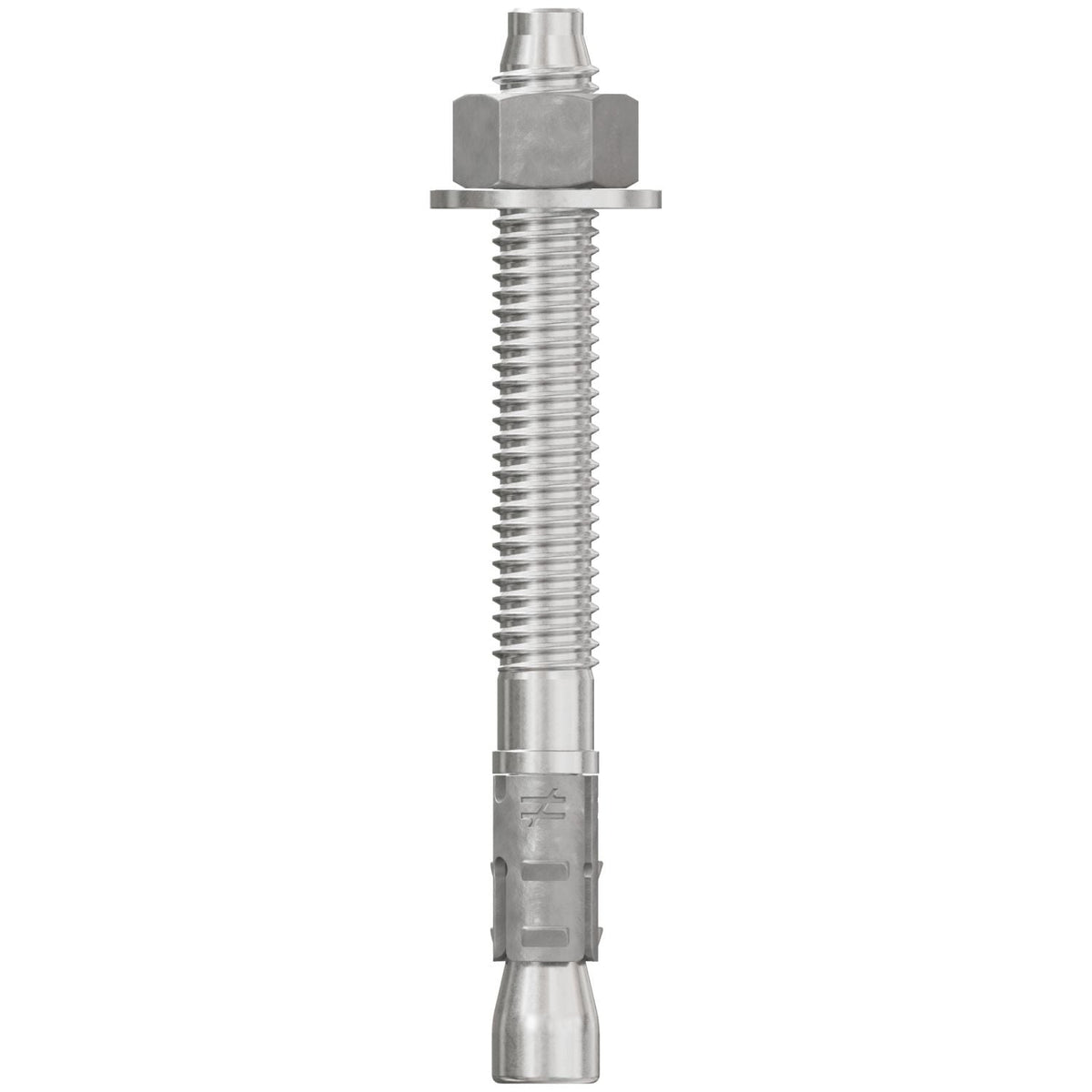 Simpson Strong-Tie STB2-37334S6F50 Strong-Bolt 2, 3/8-in. x 3-3/4-in. Type 316 Stainless-Steel Wedge Anchor, Fully Assembled, 50-Pack