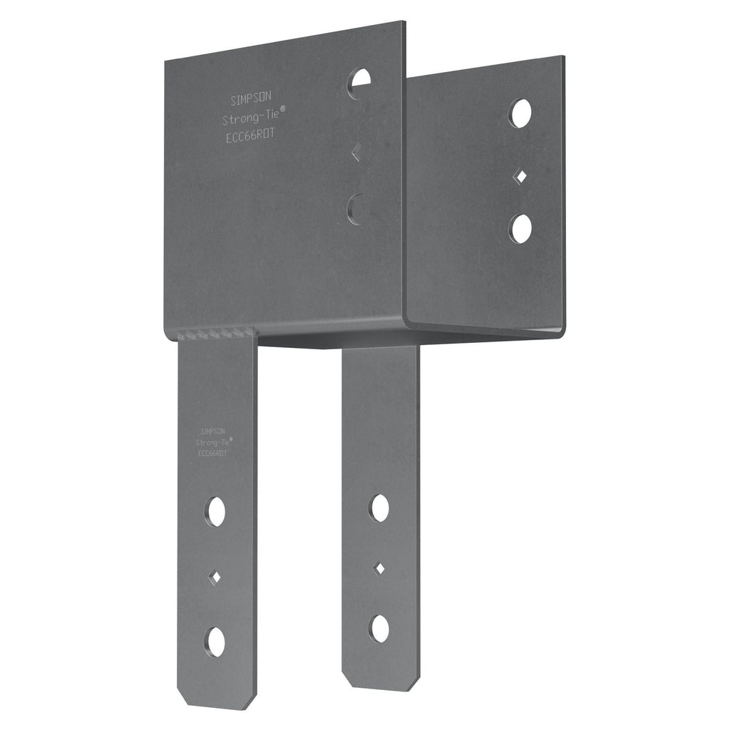 Simpson Strong-Tie ECC66ROT ECC End Column Cap for 6x Beam, 6x Post with Rotated Straps