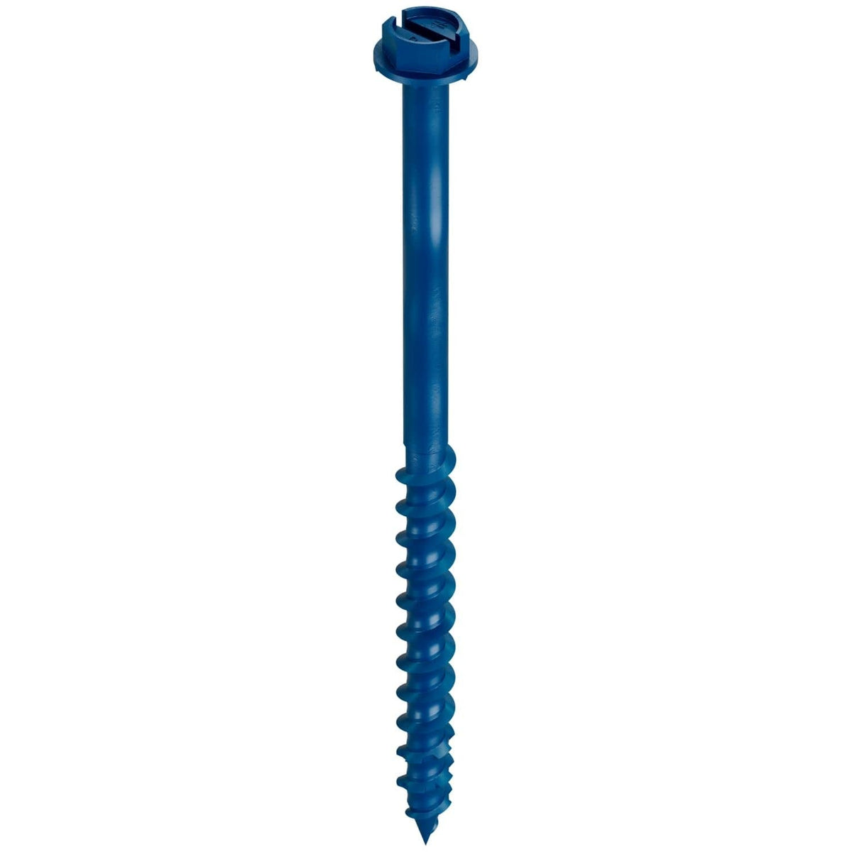 Simpson Strong-Tie TNT18314H Titen Turbo, 3/16-in. x 3-1/4-in. Hex-Head Concrete and Masonry Screw, Blue, 100-Pack