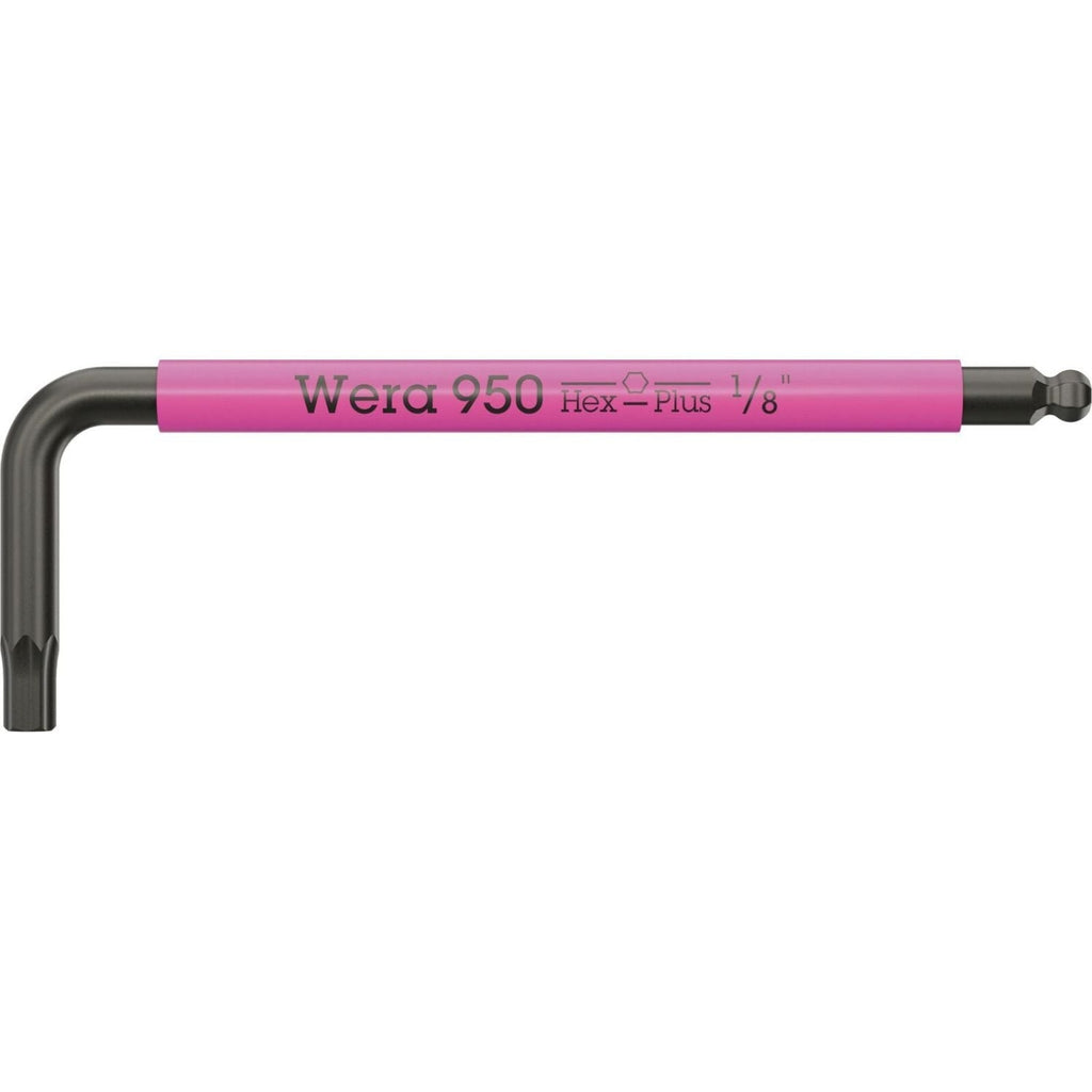 Wera 950 Spks L-Key Multicolour, Imperial, Blacklaser, 1/8-in.x63-mm.