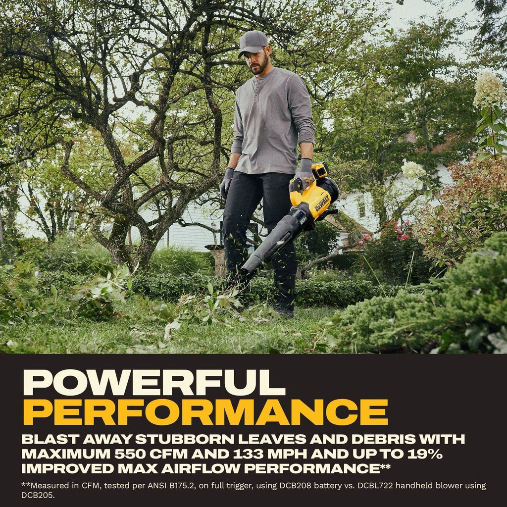 DeWALT DCBL724W1 20V MAX XR Brushless Cordless Blower 8Ah Kit