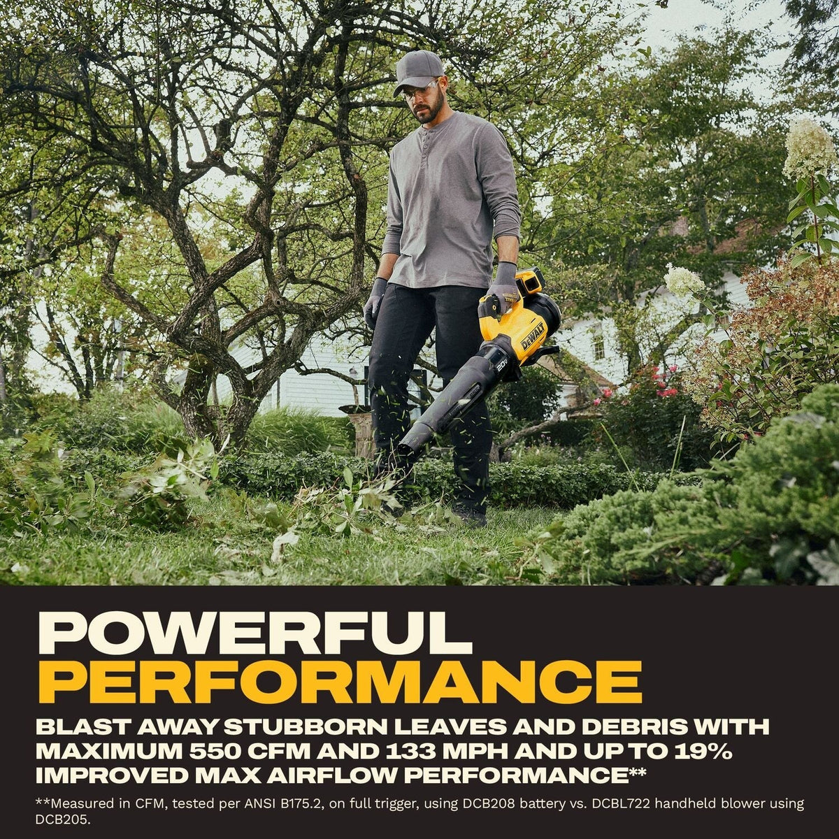 DeWALT DCBL724W1 20V MAX XR Brushless Cordless Blower 8Ah Kit