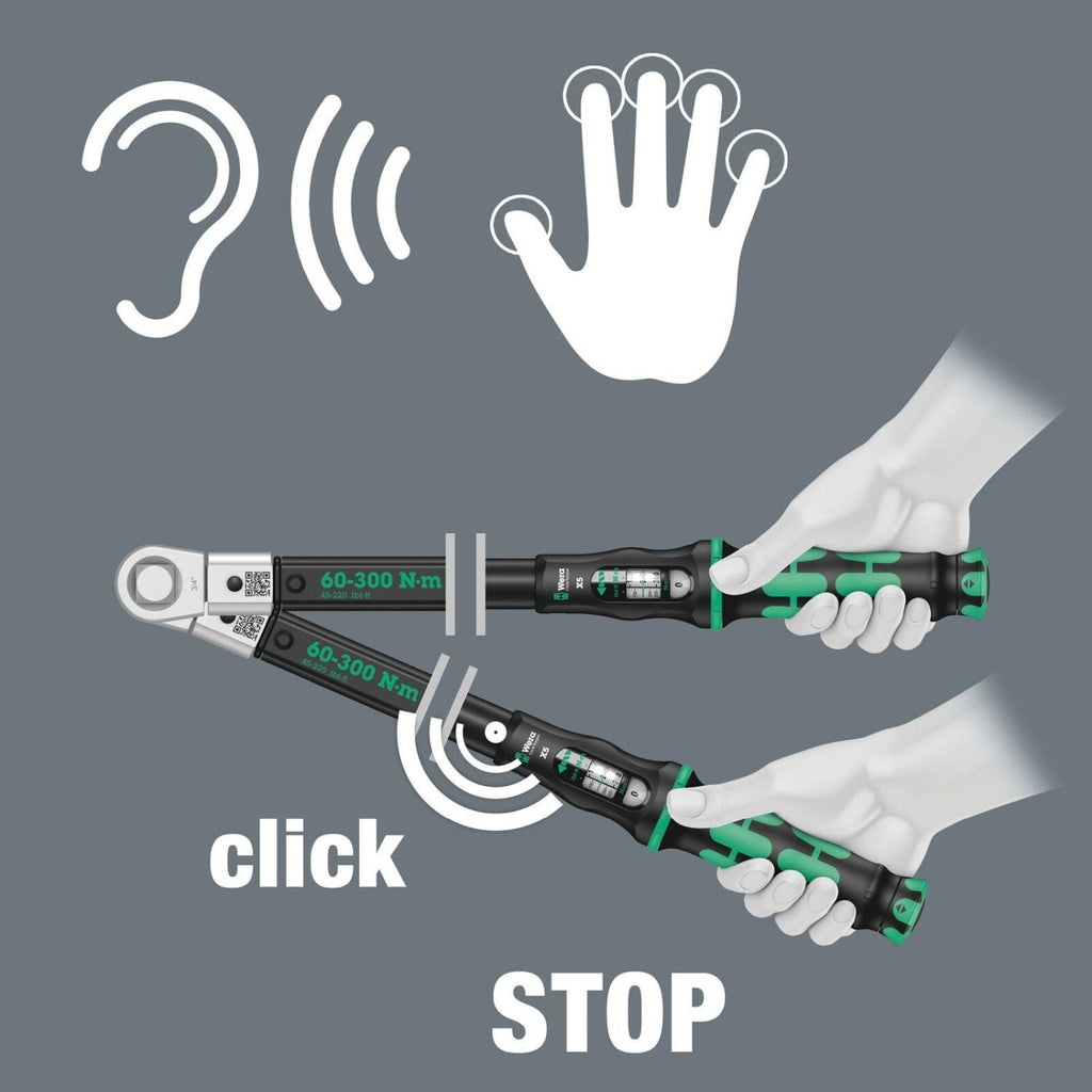 Wera Click-Torquex5 Torque Wrench For Insert Tools, 60-300 Nm, 14X18x60-300 Nm