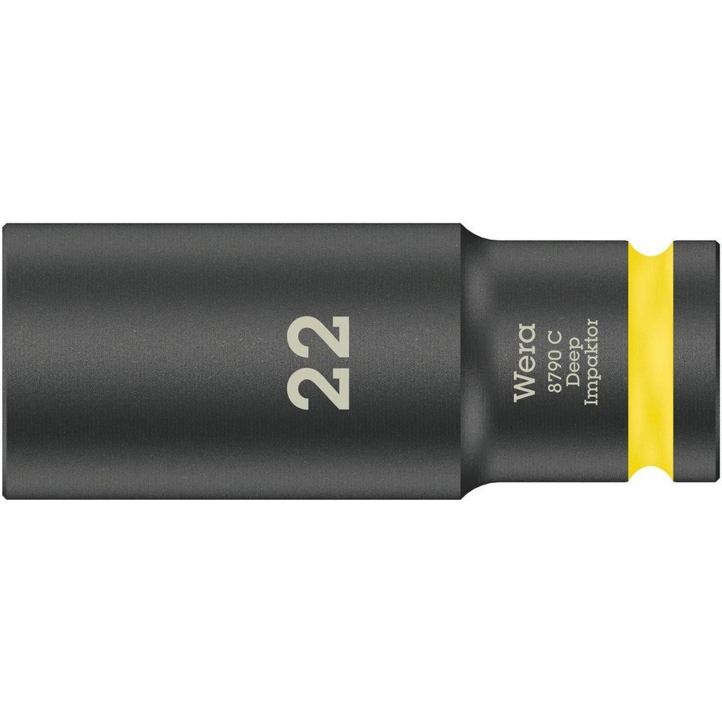 Wera 8790 C Impaktor Deep Socket With 1/2-in. Drive, 22x83-mm.