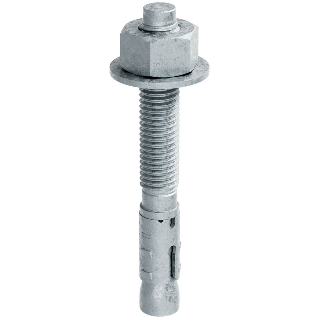 Simpson Strong-Tie STB2-62500MGF20 Strong-Bolt 2, 5/8-in. x 5-in. Mechanically Galvanized Wedge Anchor, Fully Assembled, 20-Pack