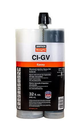 Simpson Strong-Tie Structural Injection Epoxy Gel, 32-oz. (CIGV32)