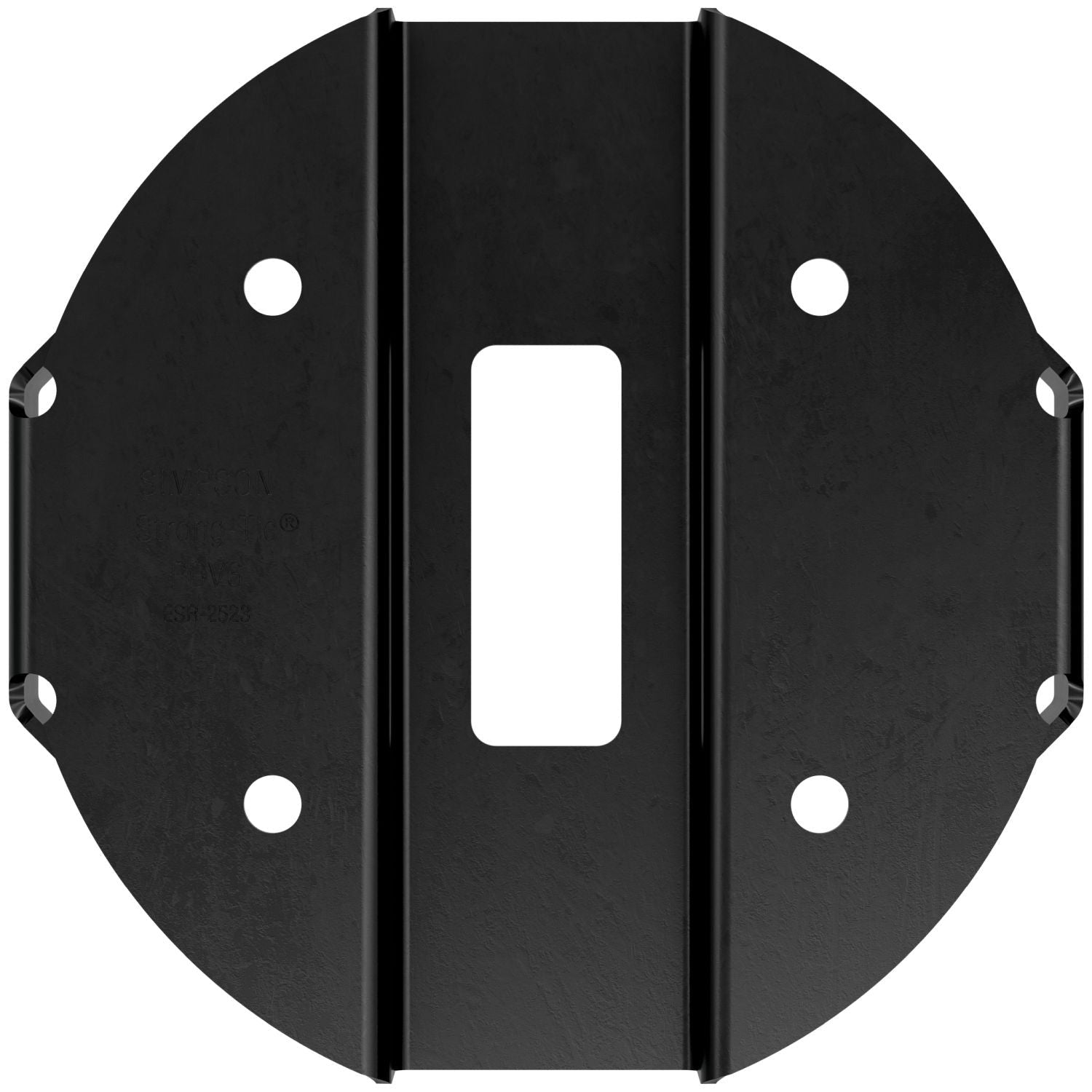 Simpson Strong-Tie PBV6PC PBV 6-in. Black Powder-Coated Hidden Standoff Post Base for Viga Post