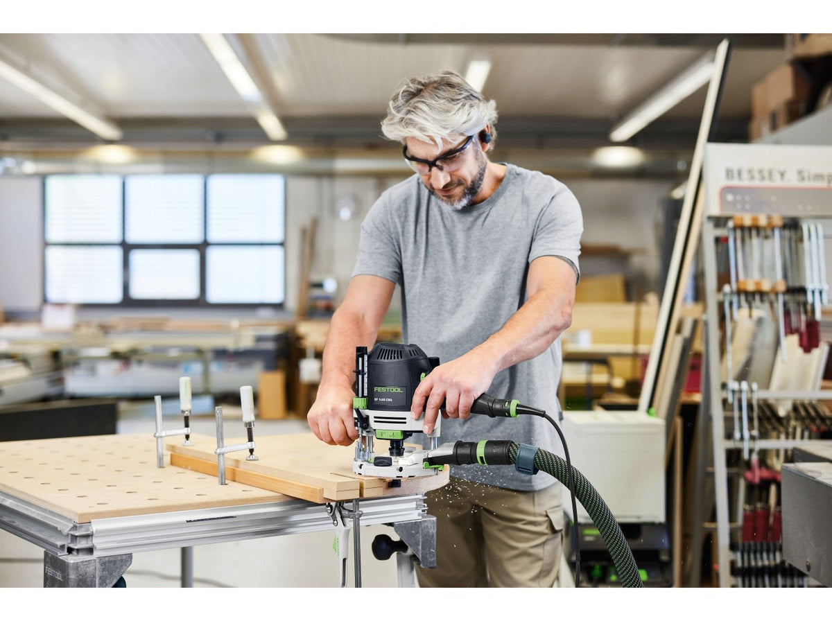 Festool OF 1400 EBQ-Plus Corded Plunge Router with LED Light in Systainer (578951)