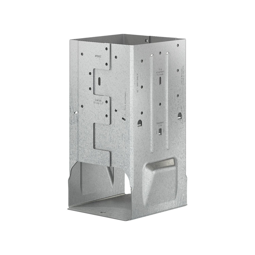 Simpson Strong-Tie ZMAX Galvanized Moment Post Base for 8x8 w/ SDS Screws (MPB88Z)