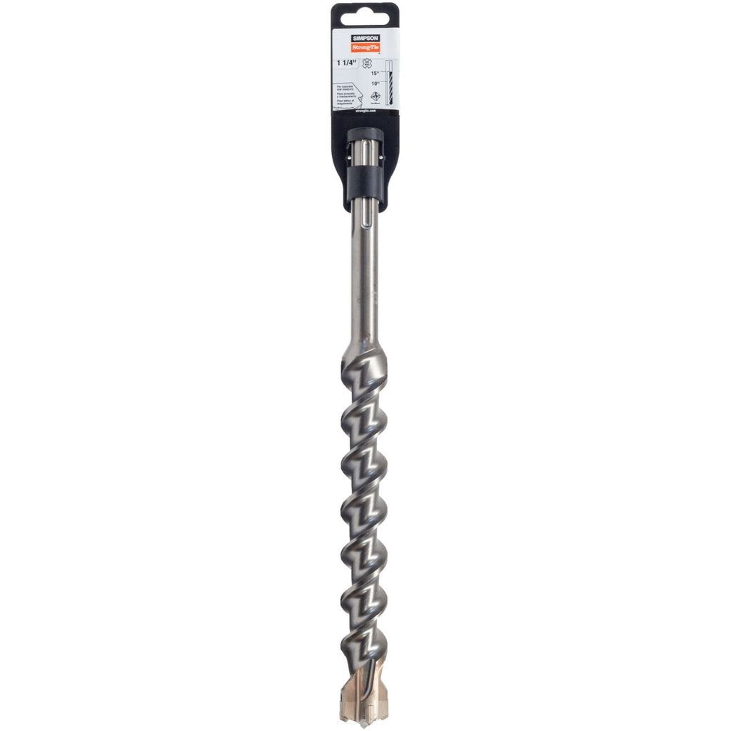 Simpson Strong-Tie MDMX12515Q 1-1/4-in. x 15-in. SDS-max Shank Quad-Head Drill Bit