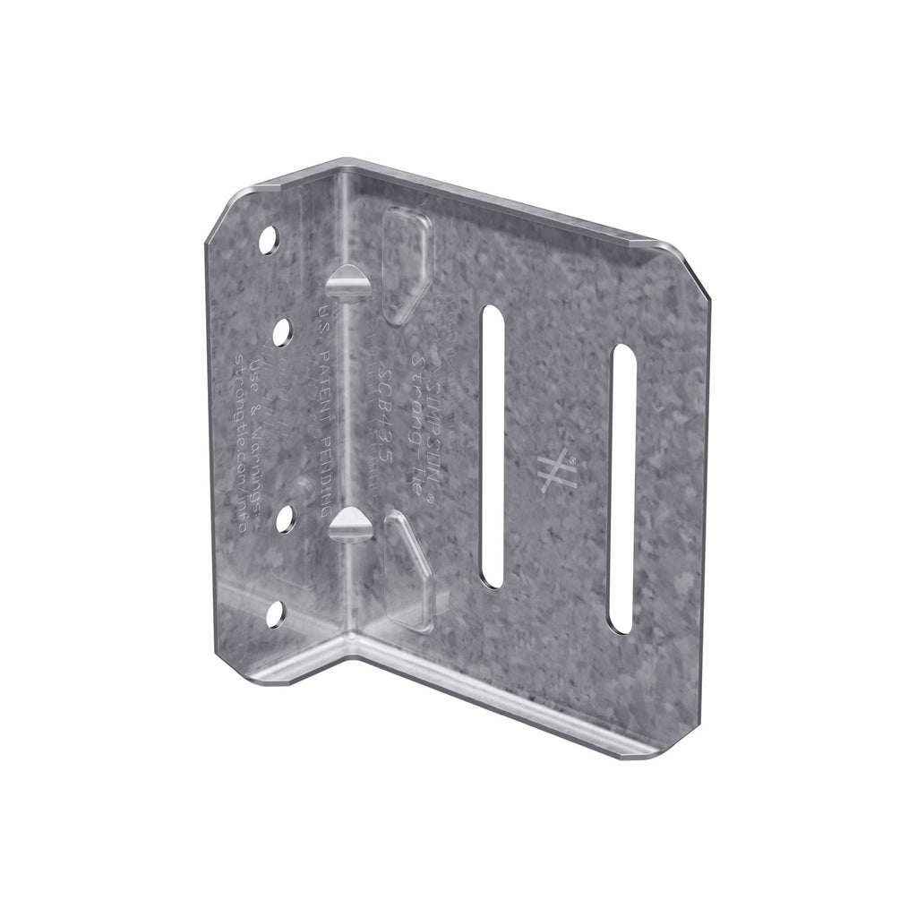 Simpson Strong-Tie SCB43.5-KT SCB 3-1/2-in. 16 ga. Bypass Framing Slide-Clip Connector w/ Screws, 25-Pack