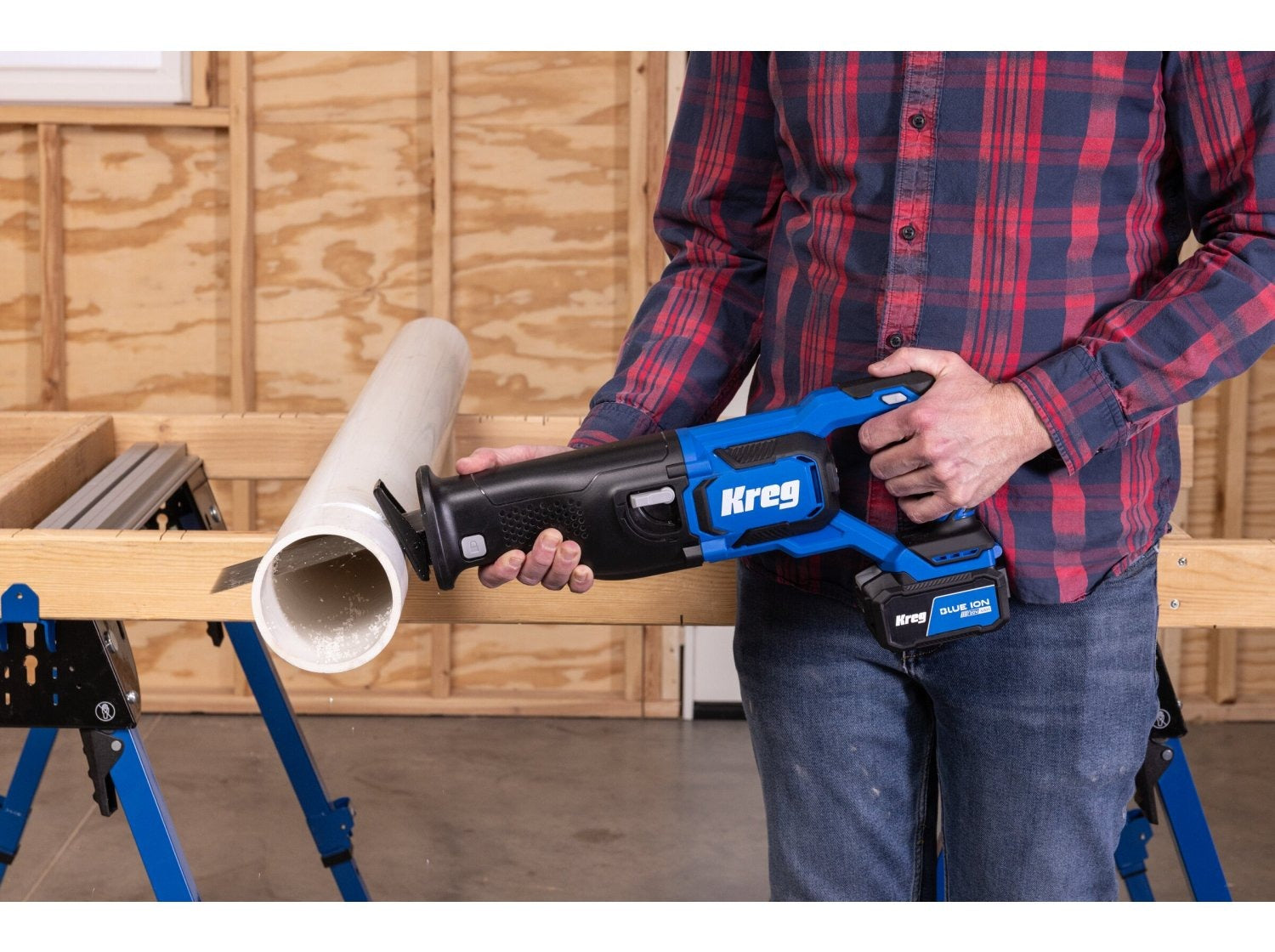 Kreg 20V Cordless Ionic Drive Reciprocating Saw, Tool Only (KPTRC100B)