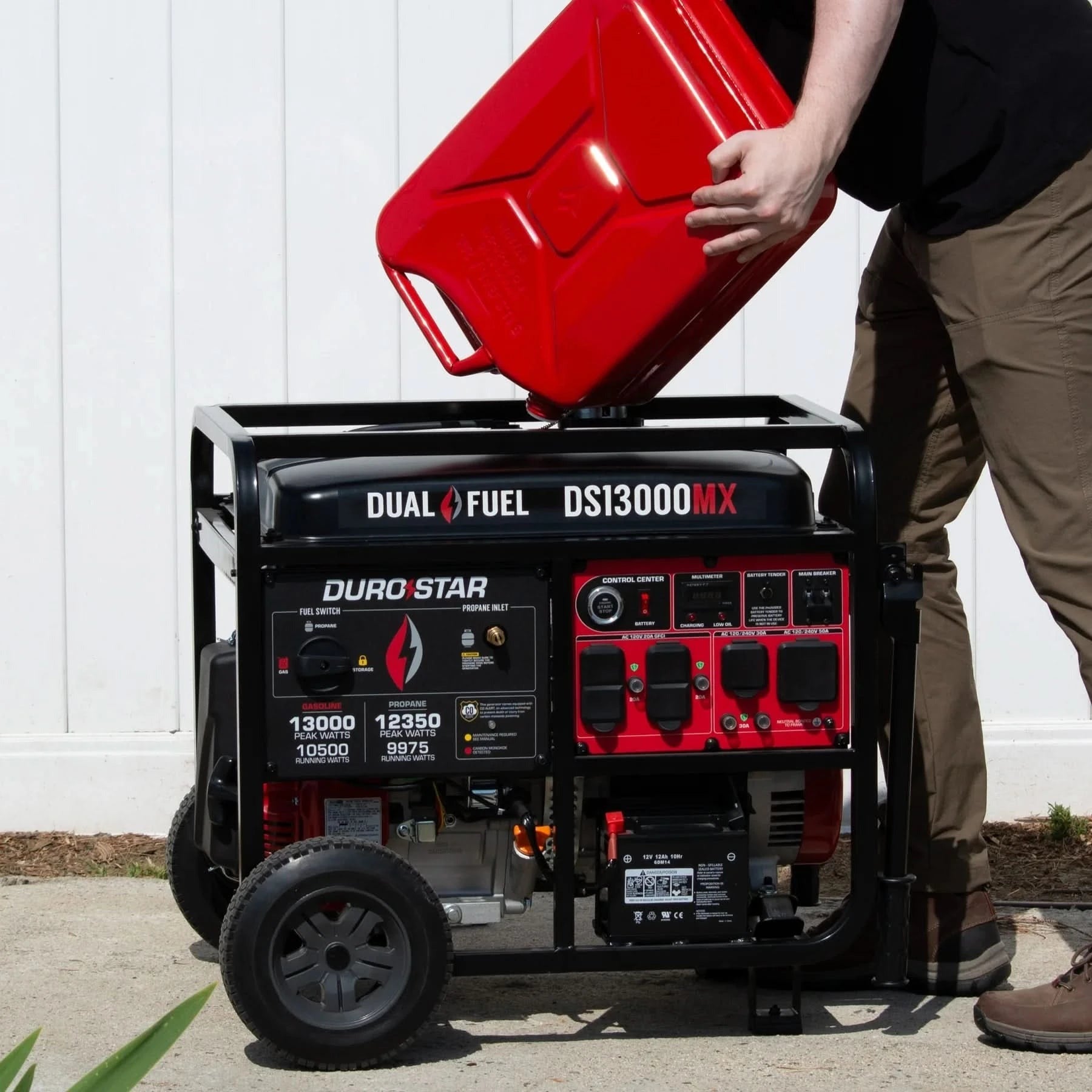 Duromax DS13000MX 13,000 Watt Dual Fuel Portable Generator w/ CO Alert