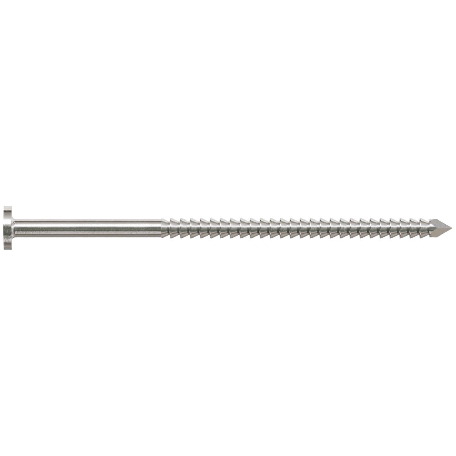 Simpson Strong-Tie T7KR71 Premium Siding Nail, 2-1/4-in. x 7/32-in. Head Dia., Type 316 Stainless Steel, 1-lb.