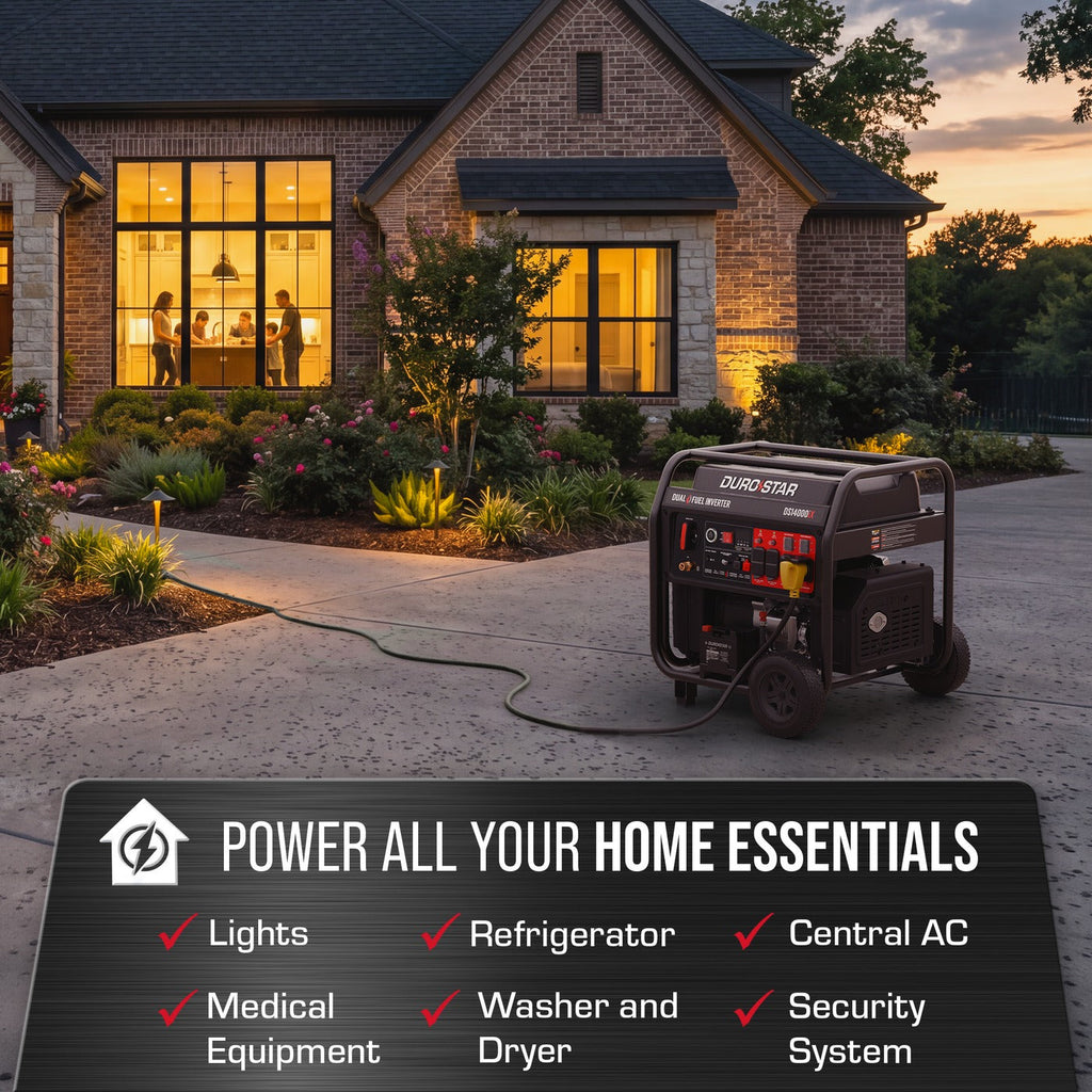 DuroStar DS14000iX 14,000 Watt Dual Fuel Open Frame Digital Inverter Generator