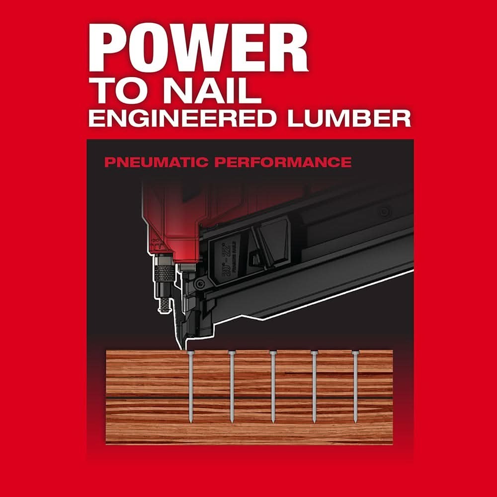 Milwaukee 2744-20 M18 FUEL Brushless 21-Degree Framing Nailer, Tool Only