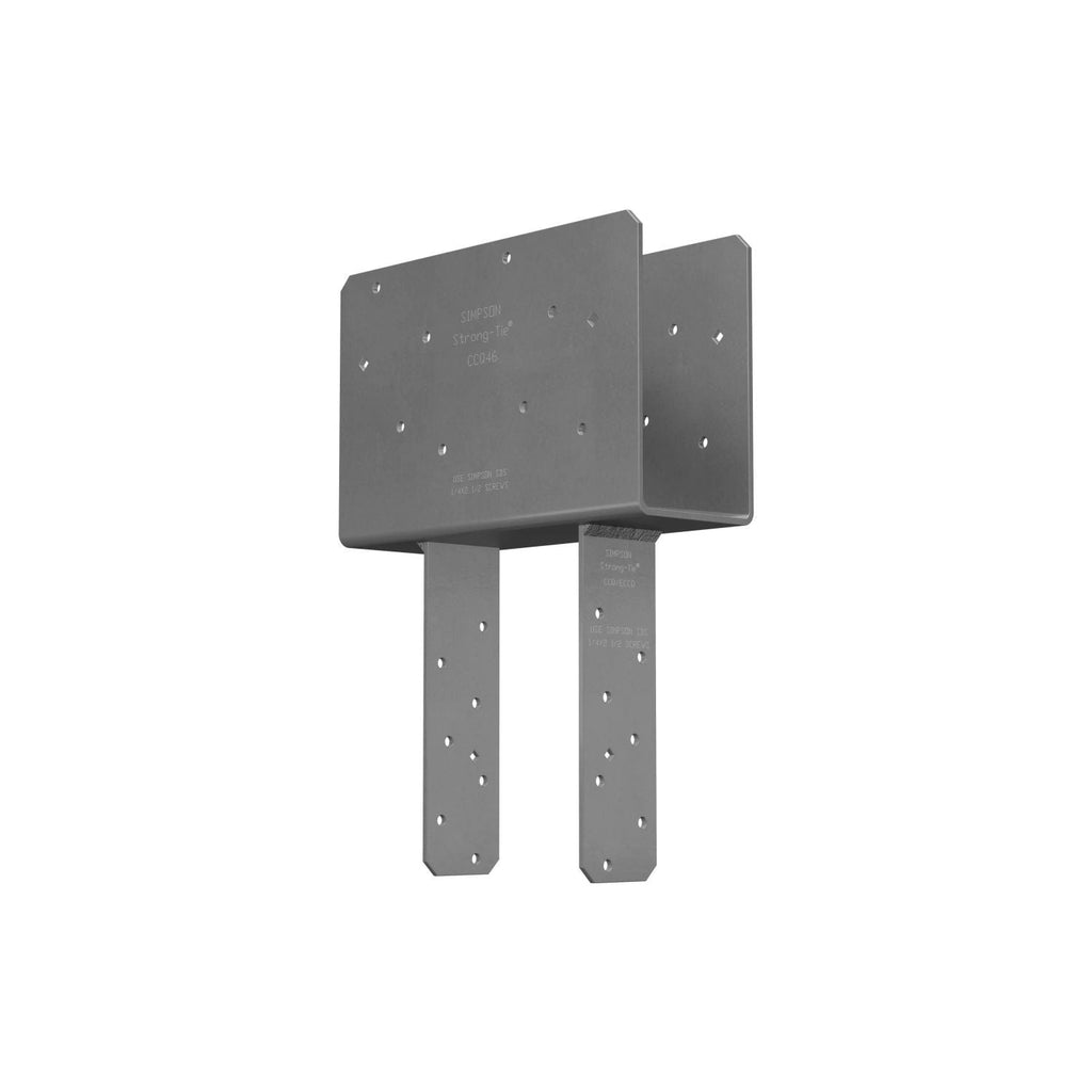 Simpson Strong-Tie CCQ46-SDS2.5HDG CCQ HDG Column Cap for 4x Beam, 6x Post with Strong-Drive SDS Screws