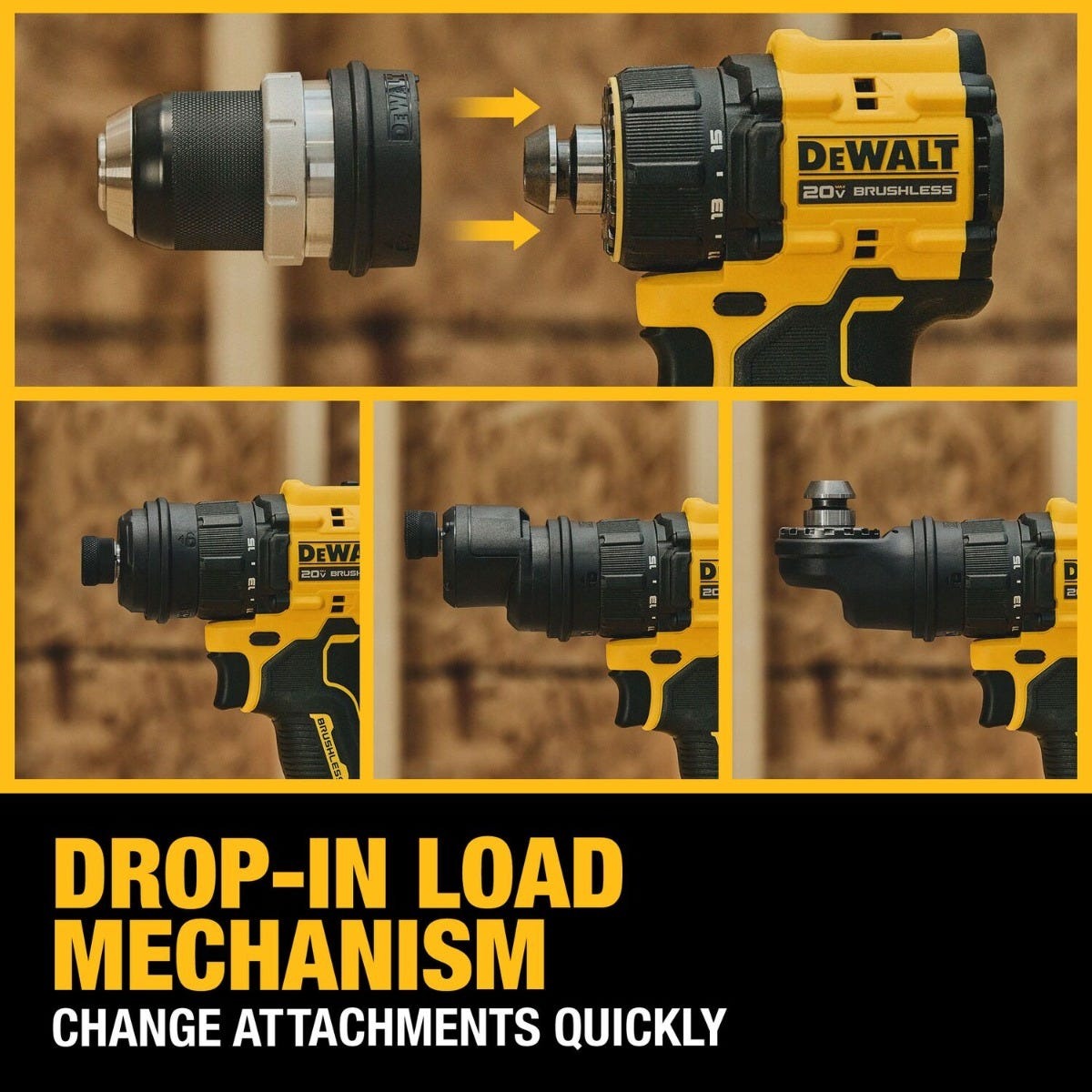 DeWALT DCD803B ATOMIC 20V MAX 5-in-1 Brushless Cordless Multi-Head Drill/Driver w/ 3.5Ah POWERSTACK Starter Kit