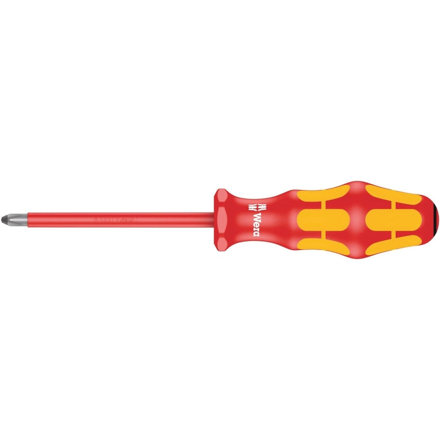Wera 165 I Pz VDE Insulated Screwdriver For Pozidriv Screws, Pz 0x80-mm.