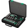 Wera 8100 Sa/Sc 2 Zyklop Speed Ratchet Set, 1/4-in. Drive And 1/2-in. Drive, Metric, 43-Pieces