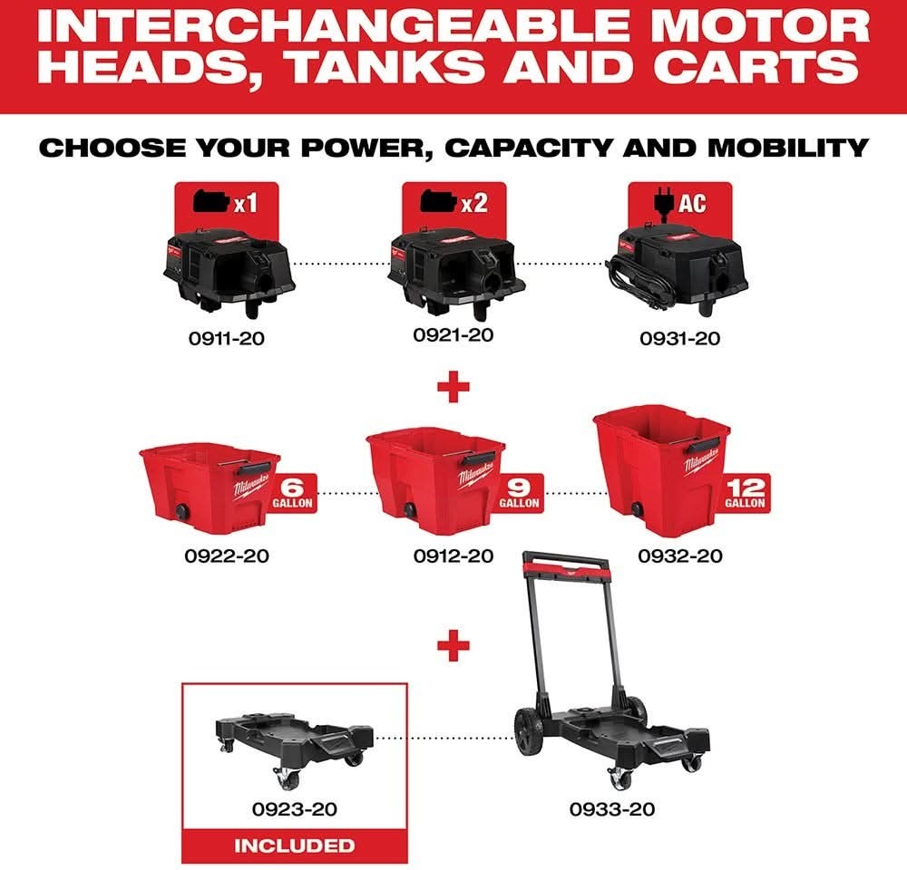 Milwaukee 0923-20 Wet/Dry Vacuum Cart