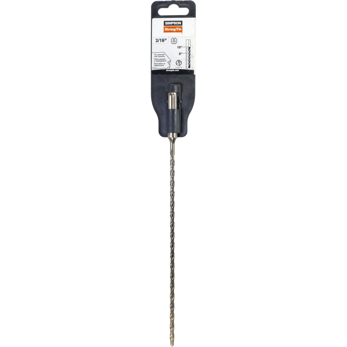 Simpson Strong-Tie MDPL01810 3/16-in. x 10-in. SDS-plus Shank Drill Bit