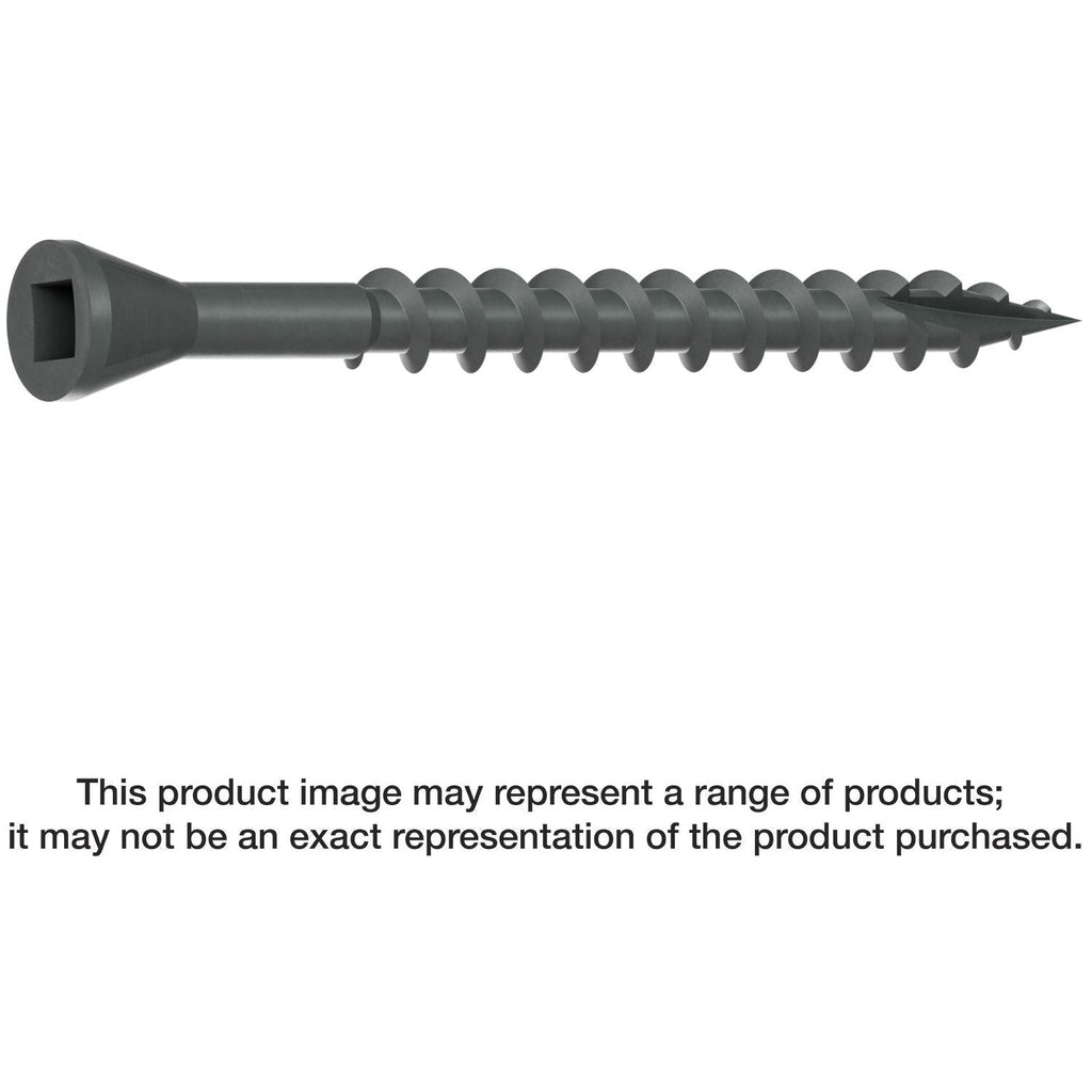 Simpson Strong-Tie DTHQ2S Trim-Head Screw, Type-17 Point, #8 x 2-in. #2U Square Drive, Quik Guard, 2000-Pack