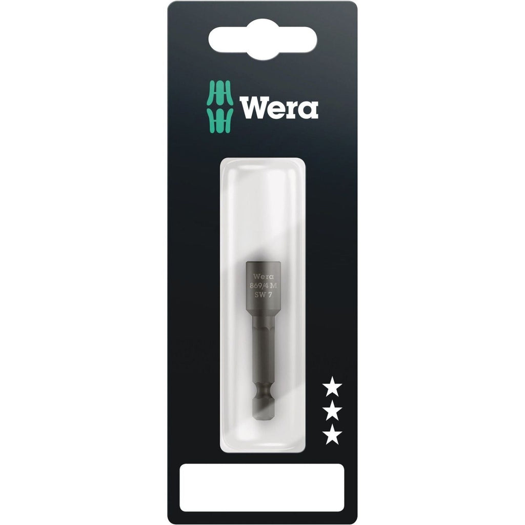 Wera 869/4 M SB Nutsetters, Magnetic, 7x50-mm.