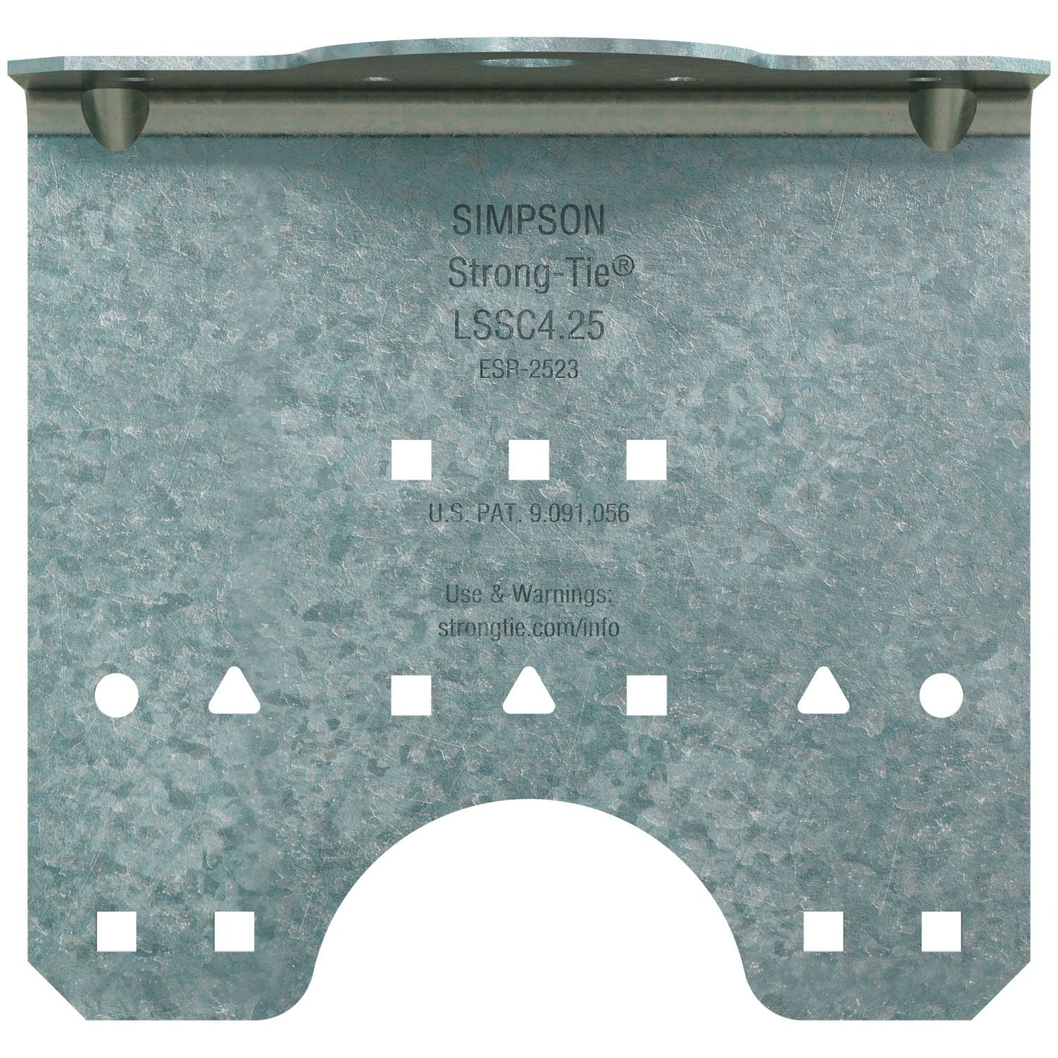Simpson Strong-Tie LSSC4.25-R50 LSSC 4-1/4-in. 16-Gauge Galvanized Steel-Stud Clip, 50-Pack